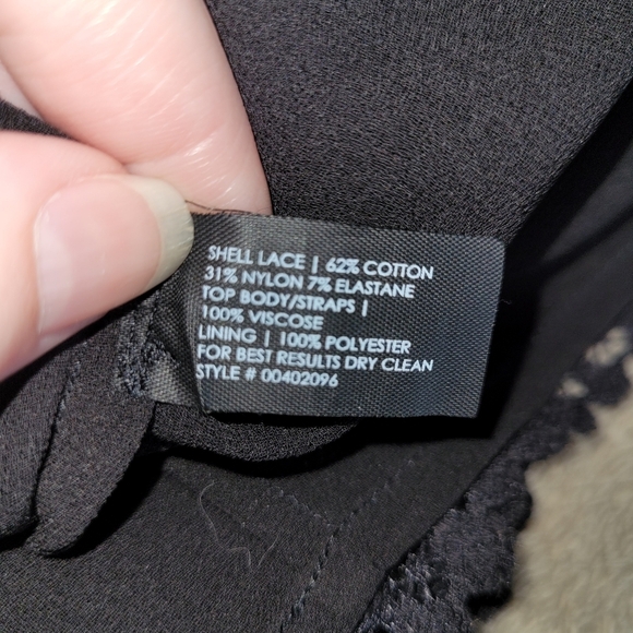 Club Monaco black lace babydoll top size 6 - Picture 11 of 13